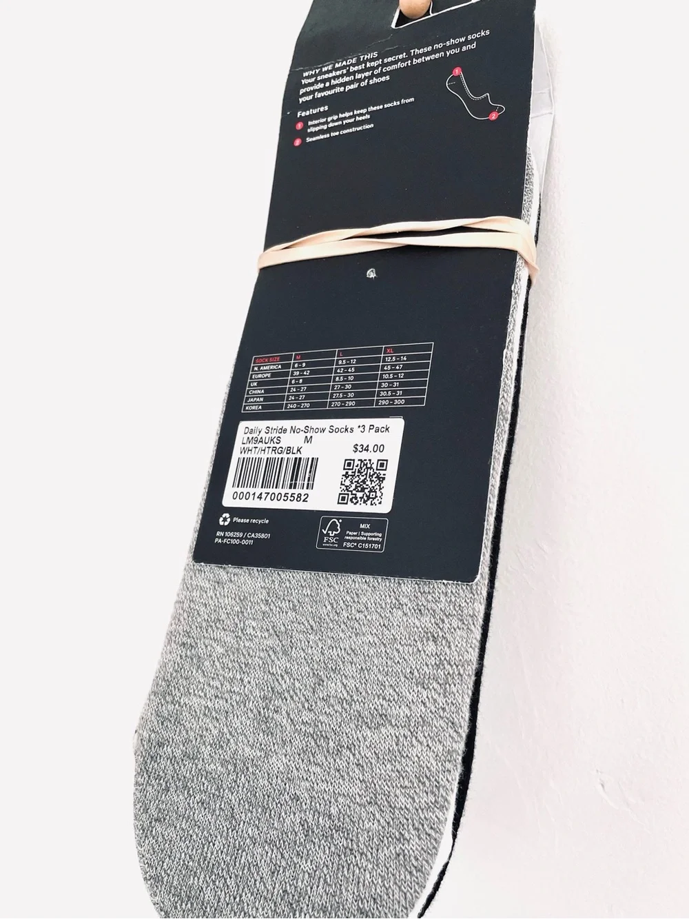 New Lululemon Daily Stride No-Show Socks *3 Pack